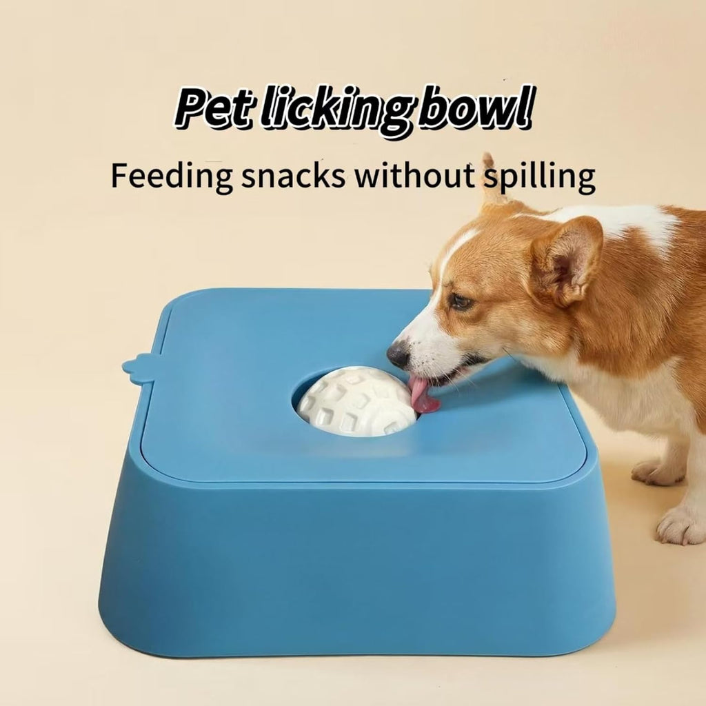 Rolling-Ball Slow Feeder Lick Bowl – 1 or 2 Pack