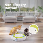 Interactive Rotating Mouse Track Cat Toy with Felt Scratcher