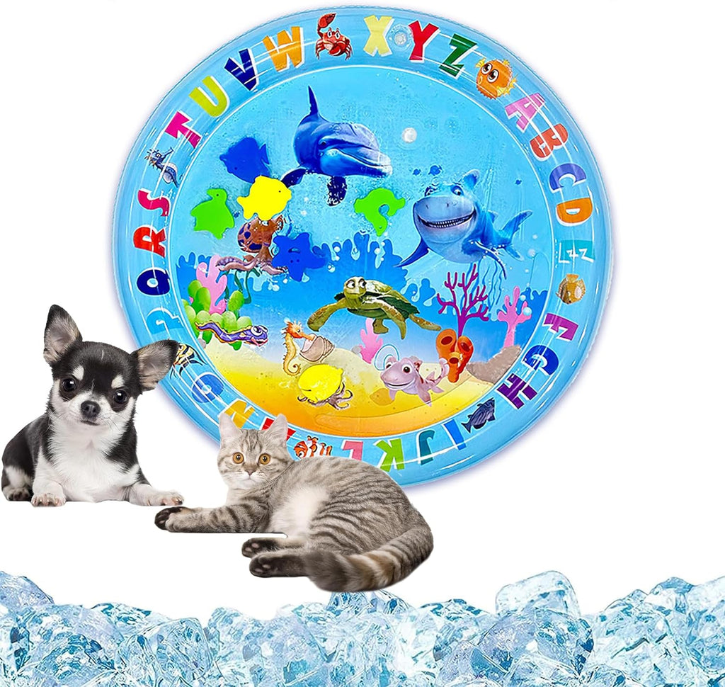 Water-Filled Sensory Play Mat for Cats – 26 to 42 in