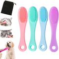 Silicone Pet Chin and Facial Cleaning Brush – Single or Multi-Pack