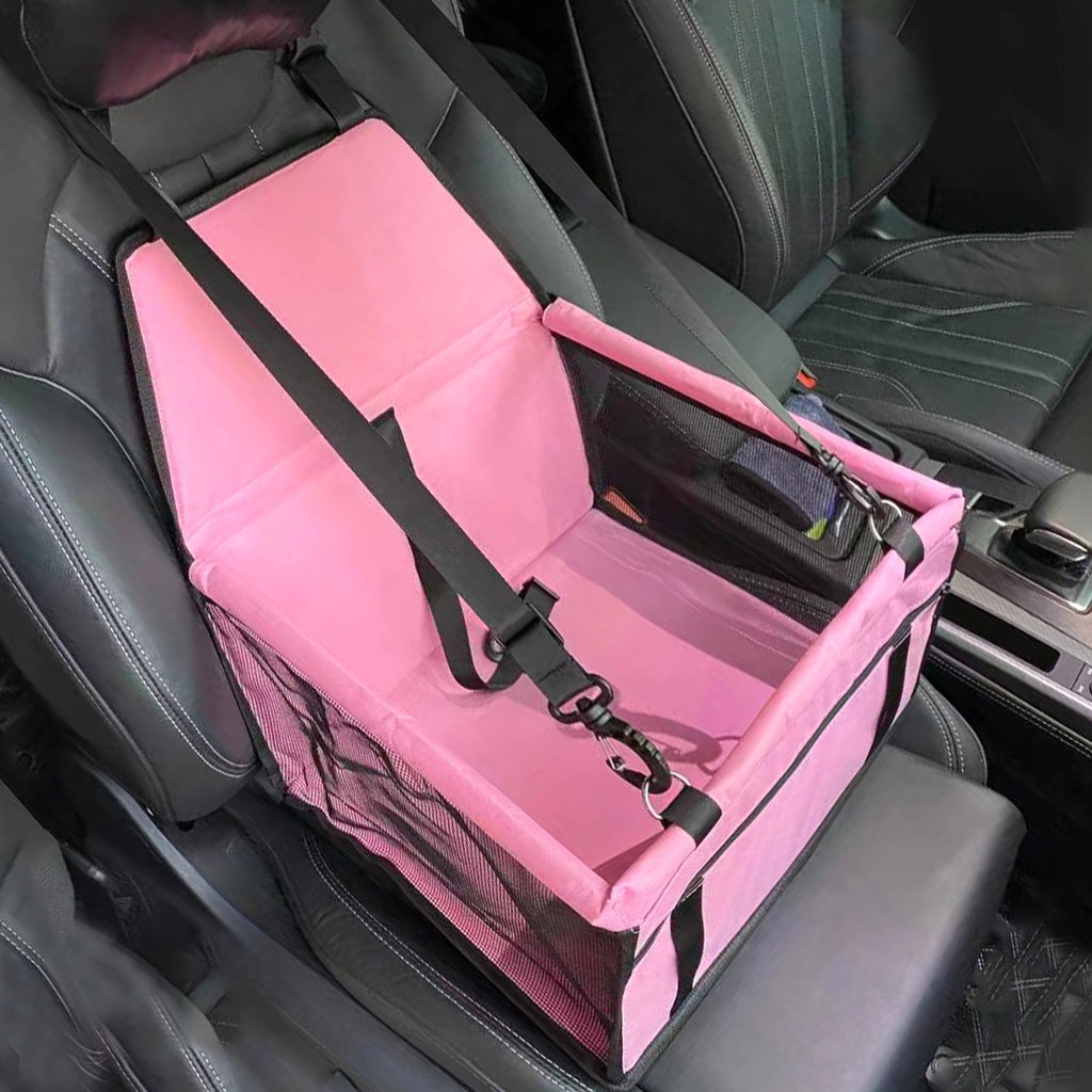 Portable Pet Car Booster Seat with Mesh Sides – 5 Styles