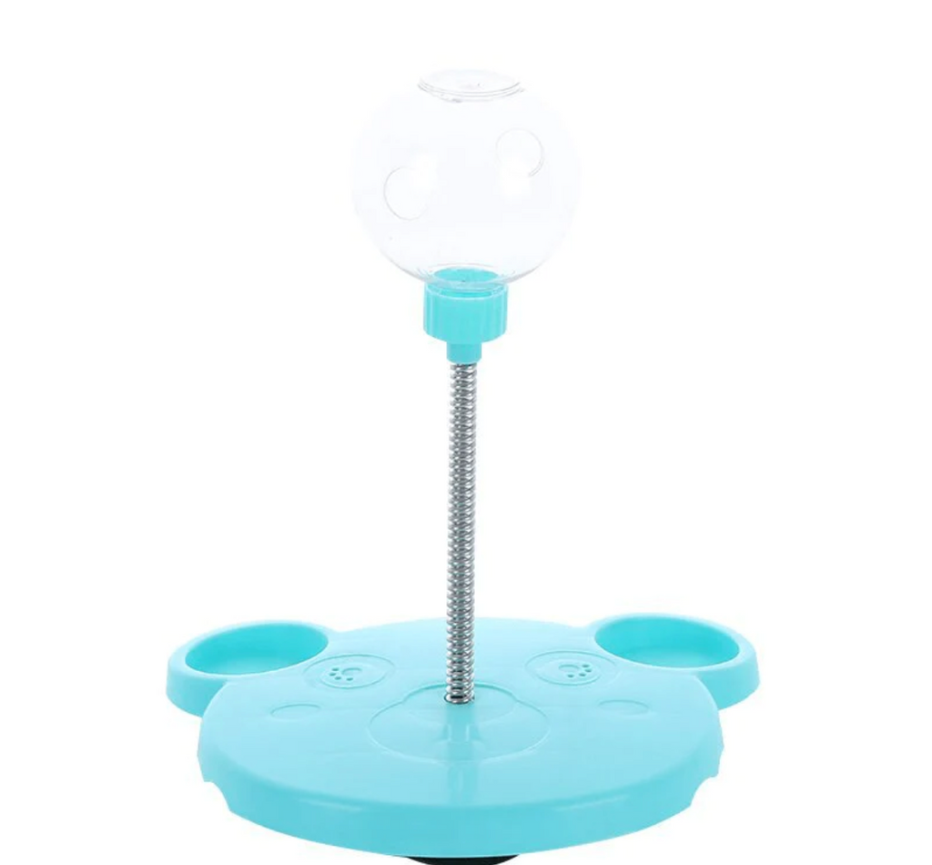 Spring Treat Dispenser Cat Toy with Catnip Balls – 2 Colors