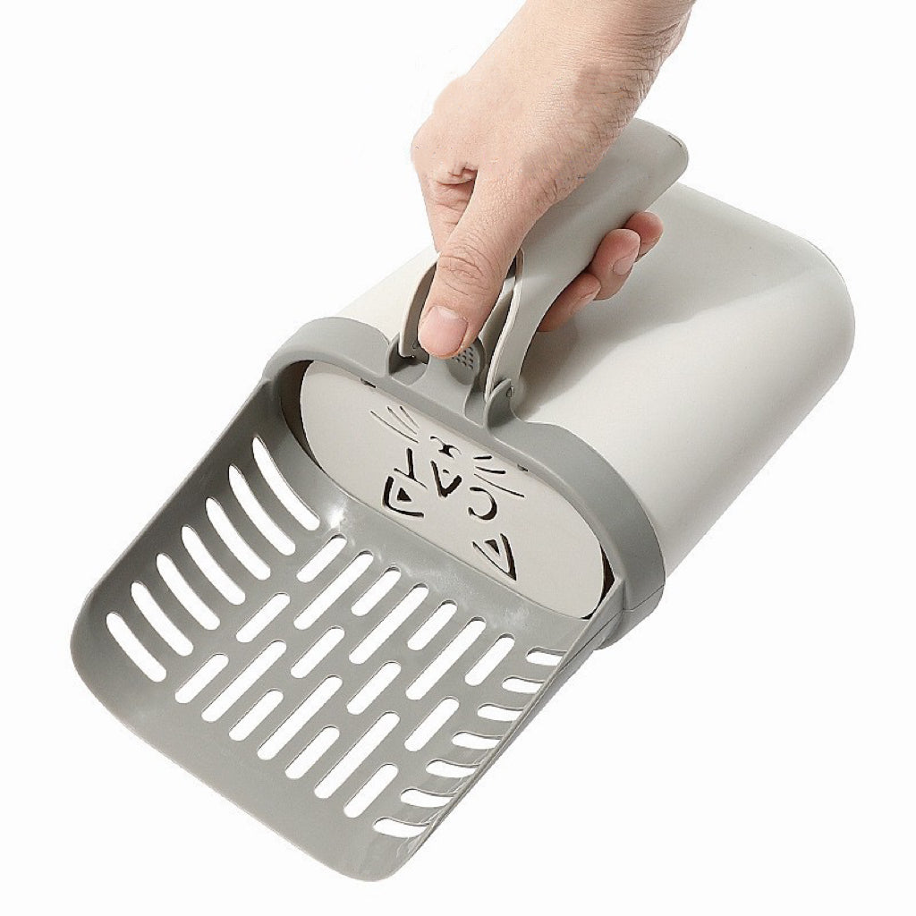 Cat Litter Scooper System with Optional Waste Bags