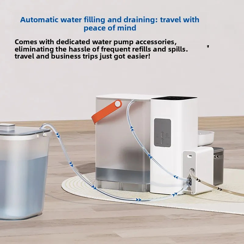 Heated Automatic Pet Water Dispenser with Stainless Steel Bowl