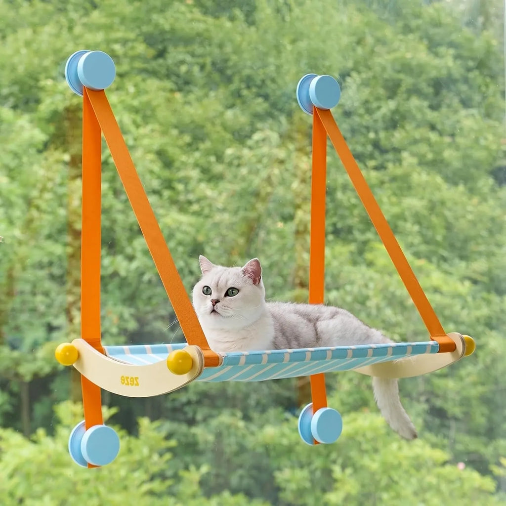 Foldable Acrylic Cat Window Hammock with Suction Cups – 2 Styles