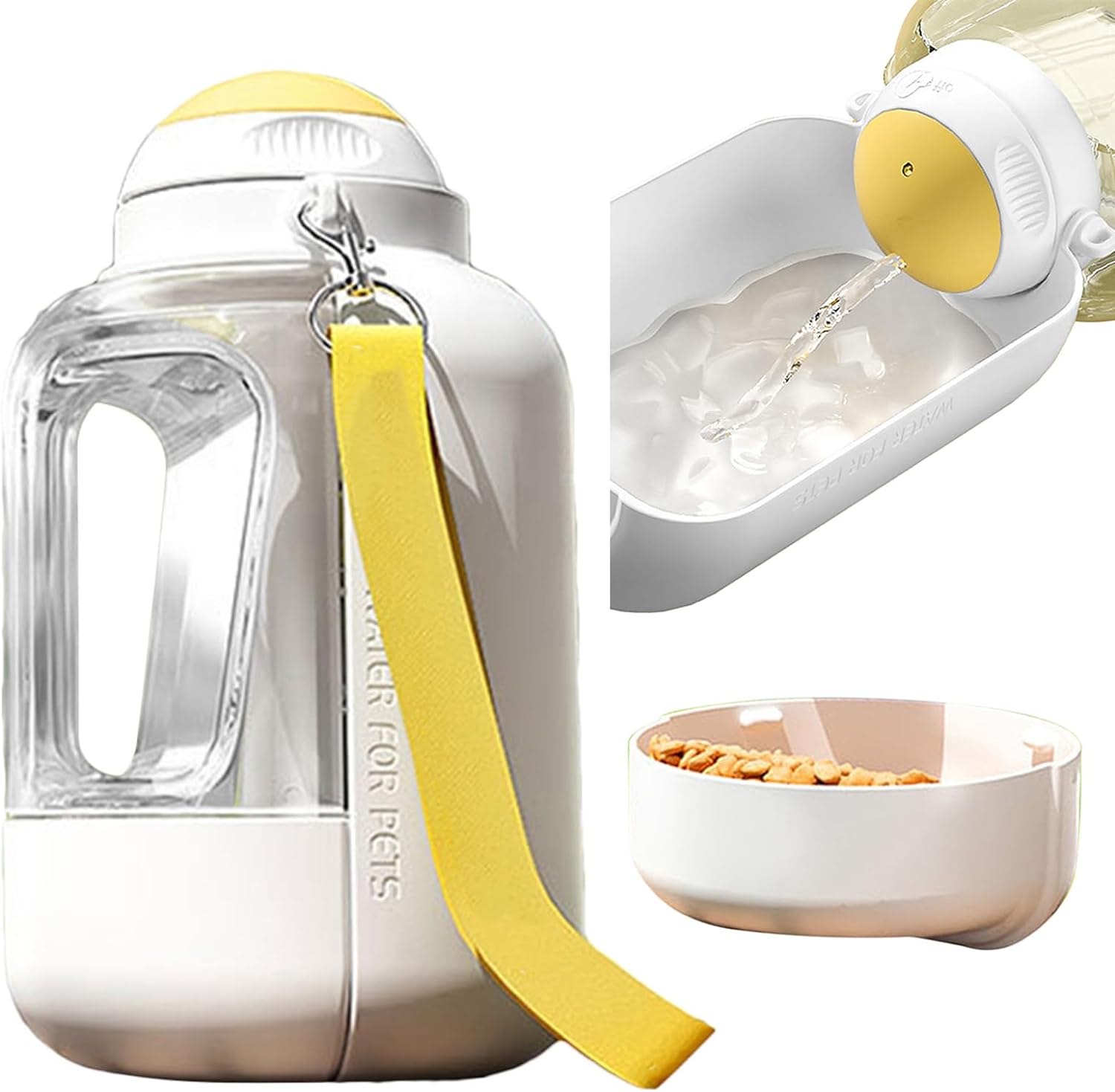 Large-Capacity Dog Travel Water Bottle with Drinking Bowl