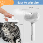 Pet grooming brush size: 4.52 inches by 8.07 inches