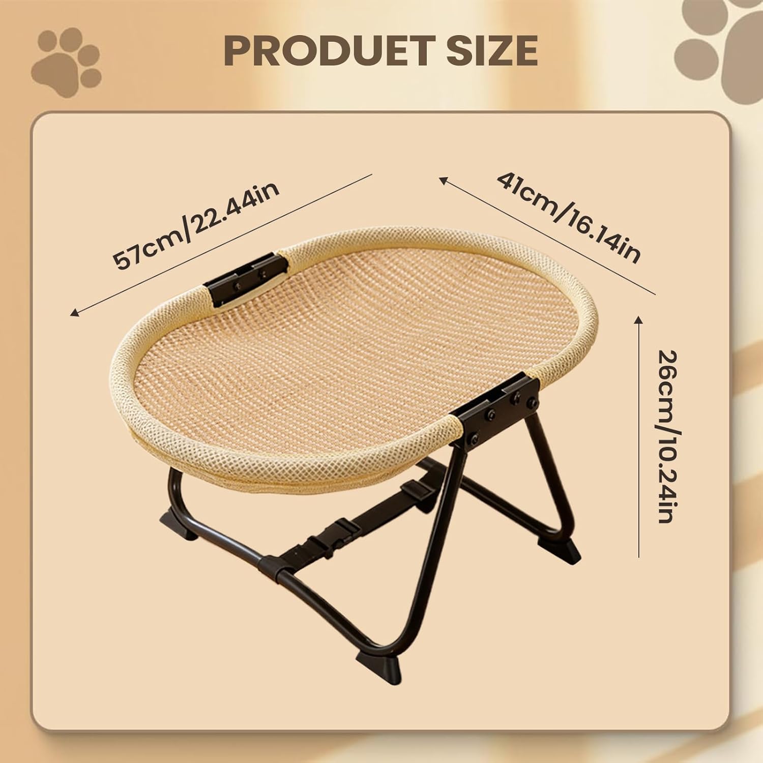 Foldable Elevated Round Pet Chair – Single or Multi-Color Set