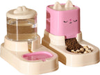 Large-Capacity Cat Food & Water Dispenser Set