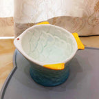 Colorful Raised Ceramic Cat Food Bowl – 4 Colors