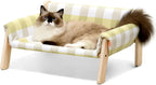 Wooden Cat Sofa Bed with Canvas Seat