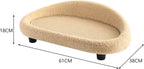 Linen Cat Scratcher Couch with Non-Slip Base