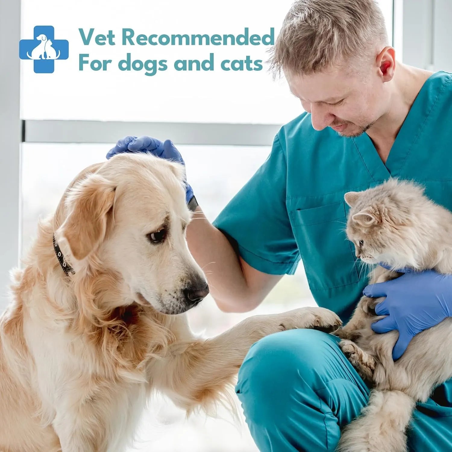 Pet Dental Finger Wipes for Dogs and Cats – 40 Count