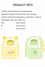 Semi-Enclosed Plush Cat Nest Bed – 2 Colors, 3 Sizes