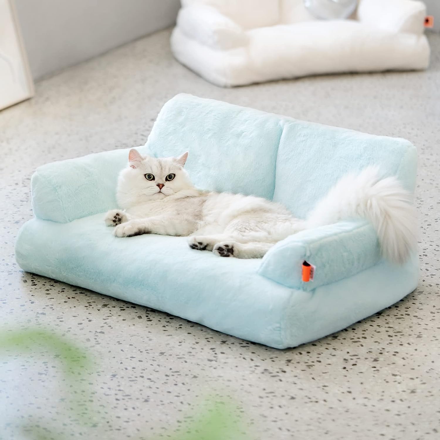 Bolstered Pet Sofa Bed with Accent Pillow – 11 Styles