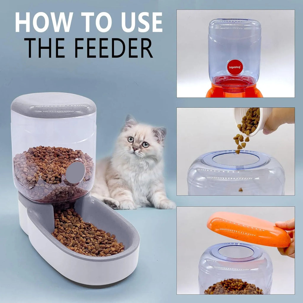 4L Gravity Pet Food & Water Dispenser