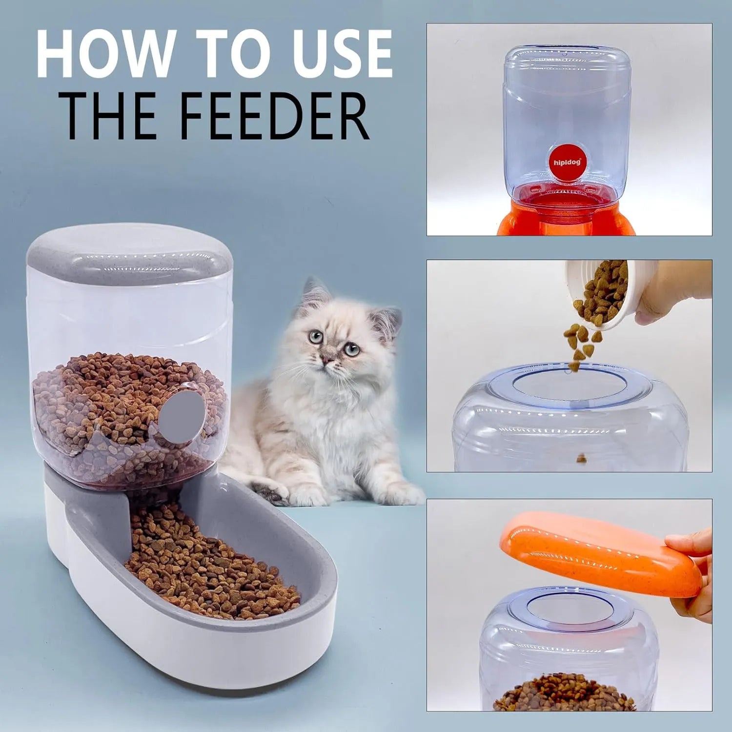 4L Gravity Pet Food & Water Dispenser