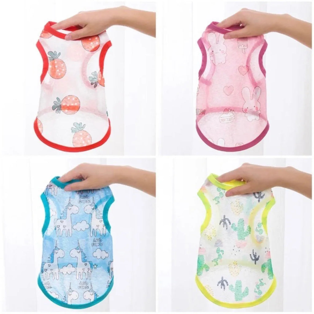 Lightweight Printed Cat Vest – XS to XL