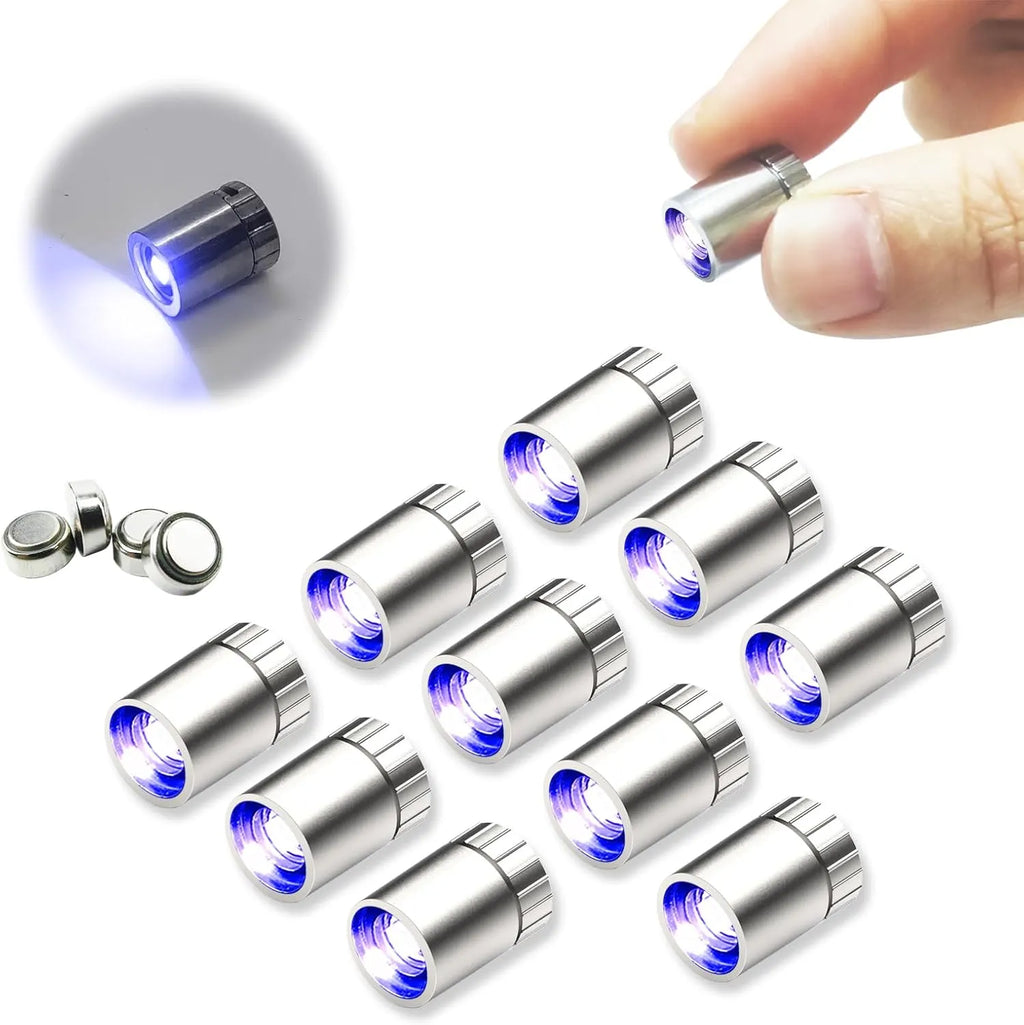 10-Pack Battery-Powered Mini LED Lights for Dollhouses & DIY Crafts