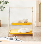 Wooden Hanging Hammock Bed for Cats & Small Pets