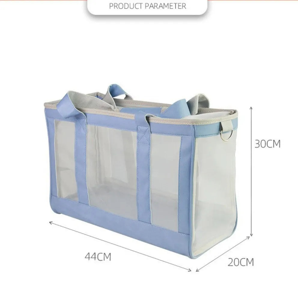 Roll-Up Mesh Pet Carrier Tote – 3 Colors