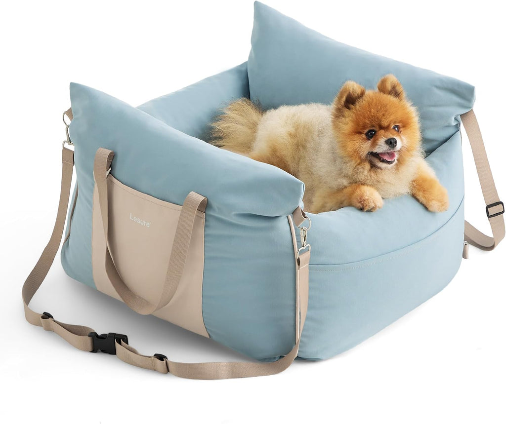 Bolstered Small Pet Car Seat & Travel Bed – 9 Colors