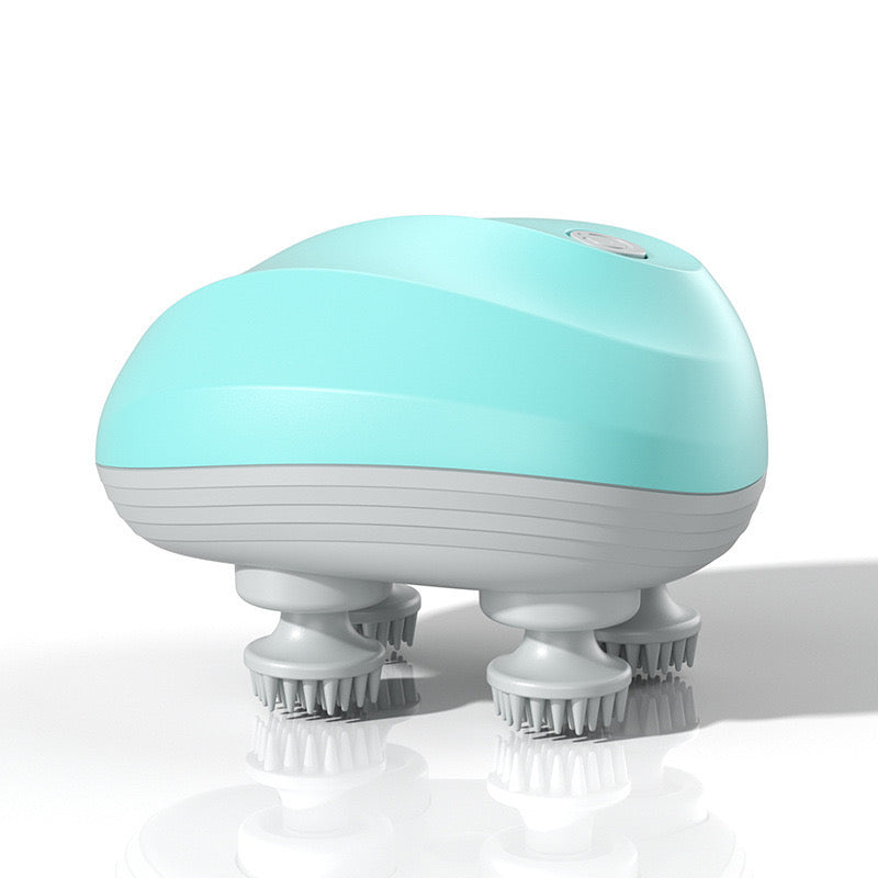 Rechargeable 4-Head Pet Massager – 4 Colors