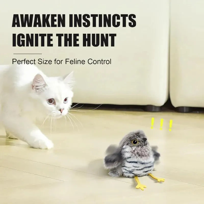 Motion-Activated Electronic Cat Toys – Bird, Mouse, or Butterfly