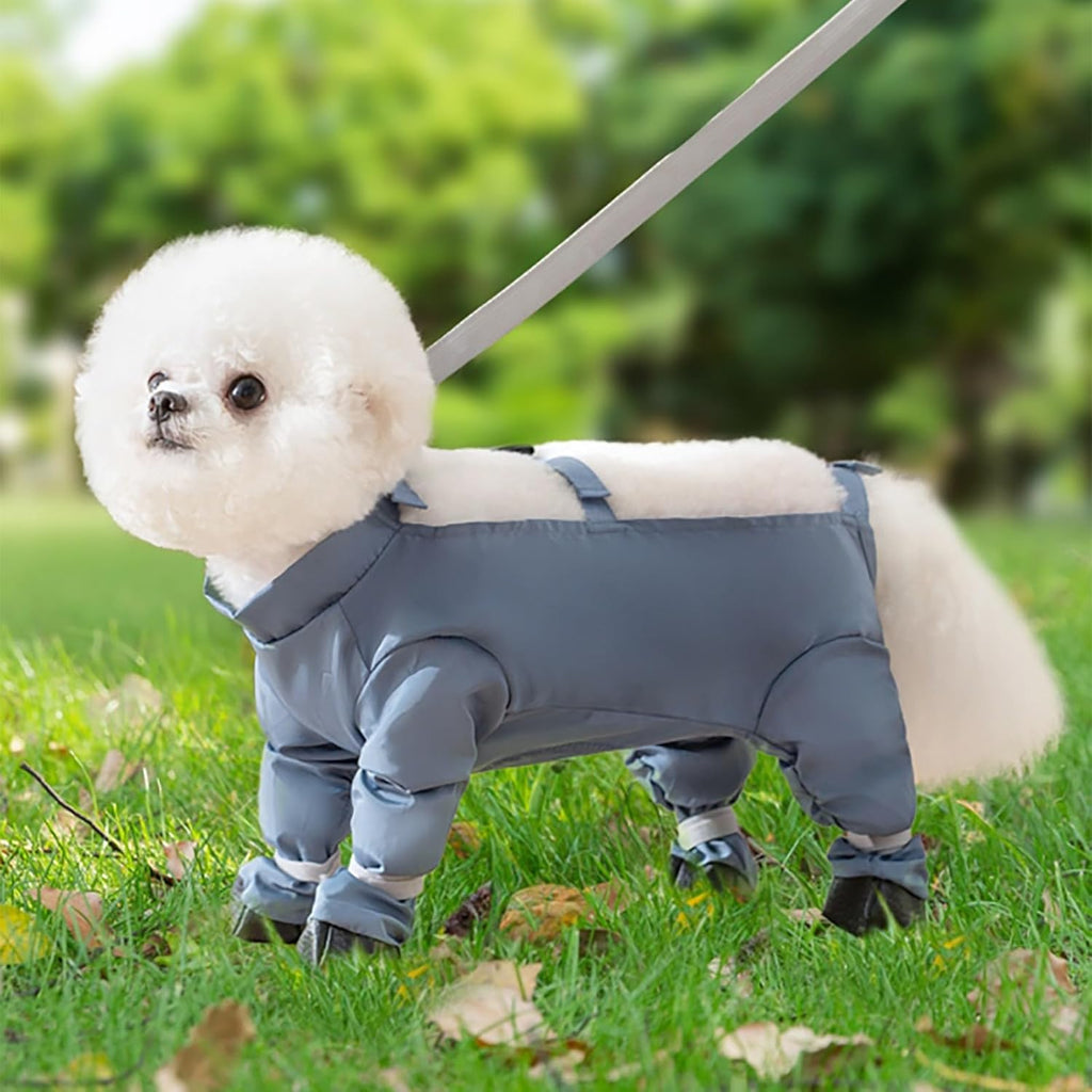 Four-Leg Dog Outdoor Coverall with Paw Covers – 5 Sizes, 3 Styles