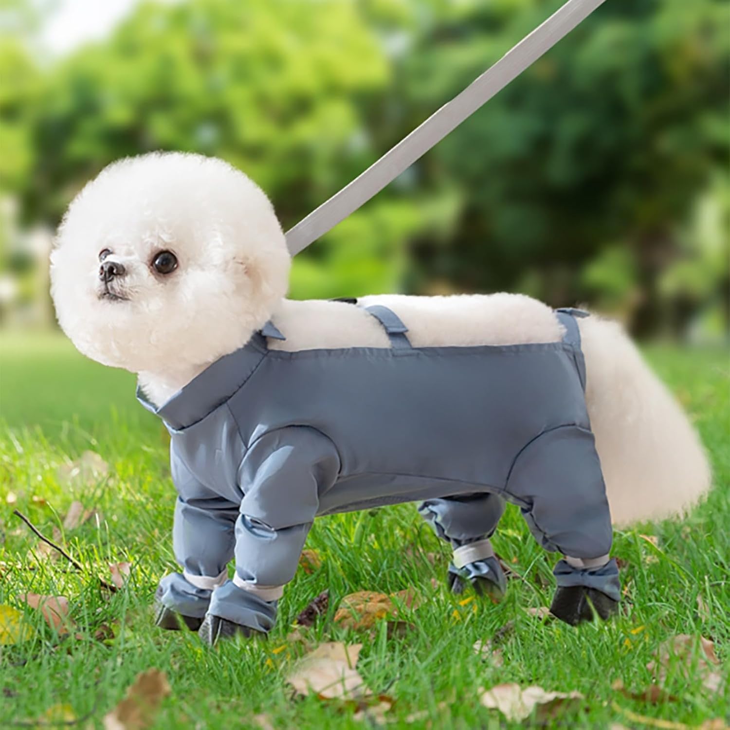 Four-Leg Dog Outdoor Coverall with Paw Covers – 5 Sizes, 3 Styles
