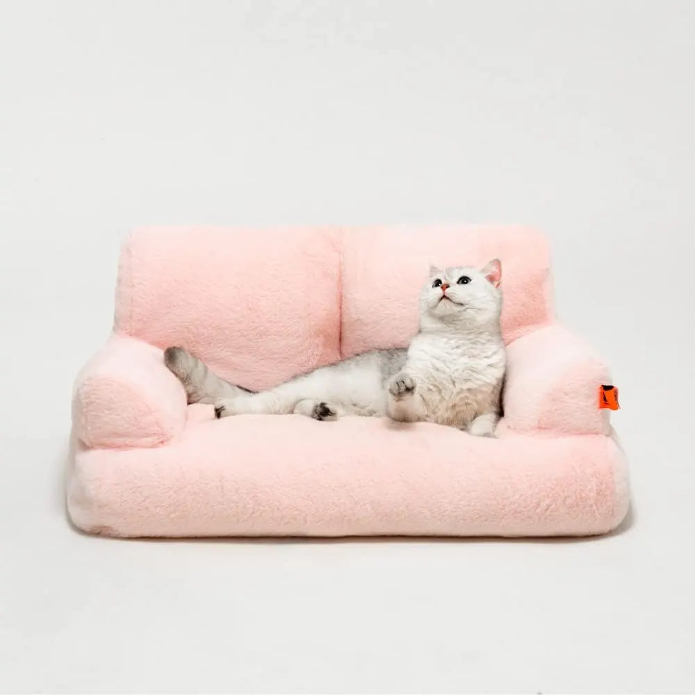 Bolstered Pet Sofa Bed with Accent Pillow – 11 Styles