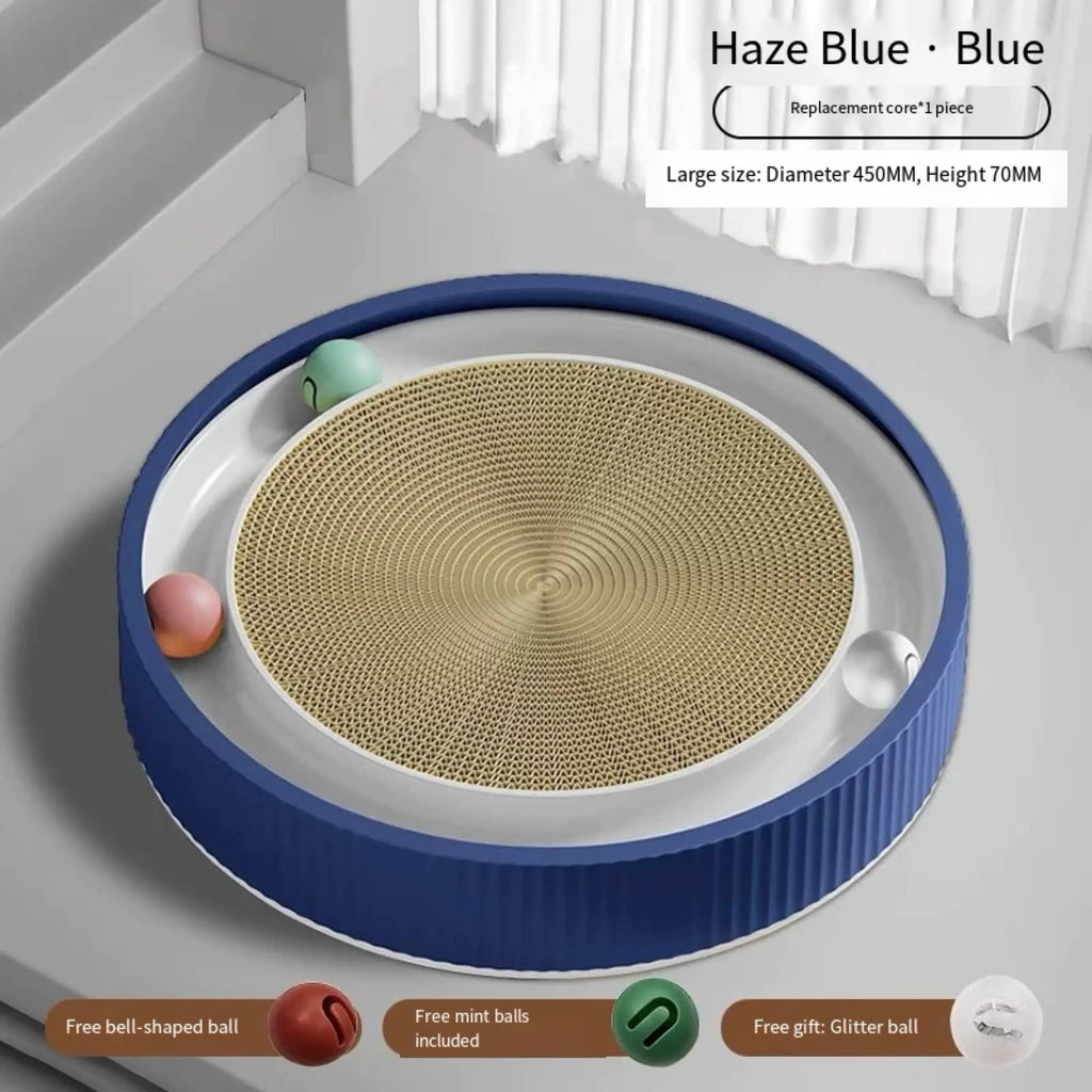 Round Cat Scratcher with Ball Track – 6 Styles