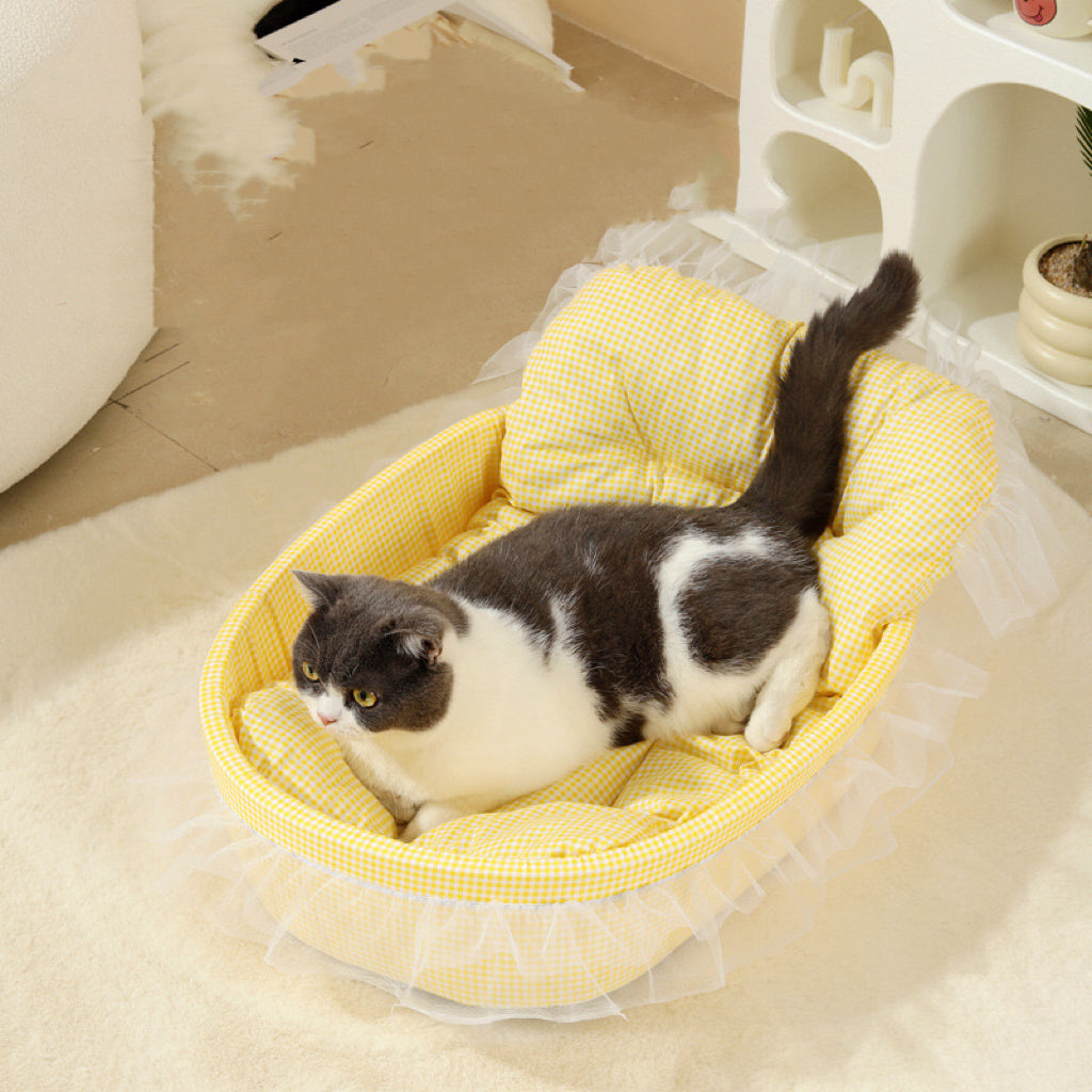 Macaron-Color Indoor Cat Bed