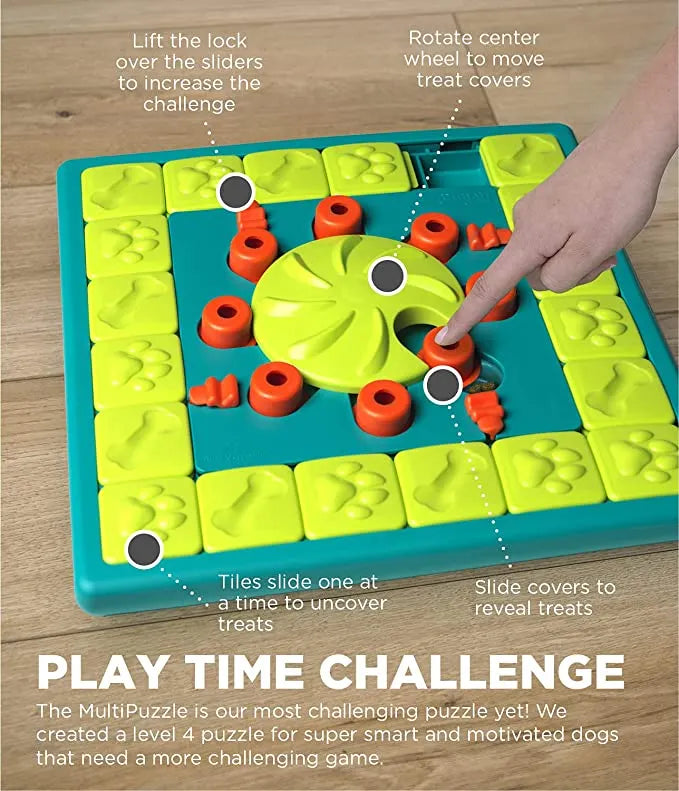 Multi-Activity Dog Treat Puzzle Toy – 2 Designs