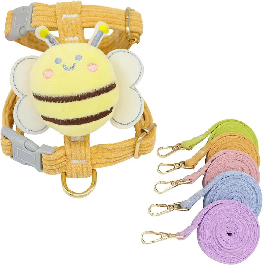 Adjustable Escape-Resistant Cat Harness & Leash Set