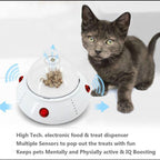 Sensor-Activated Moving Pet Treat Dispenser Toy