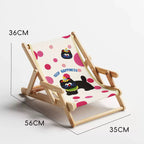 Adjustable Natural Wood Cat Scratcher Chair with Sisal