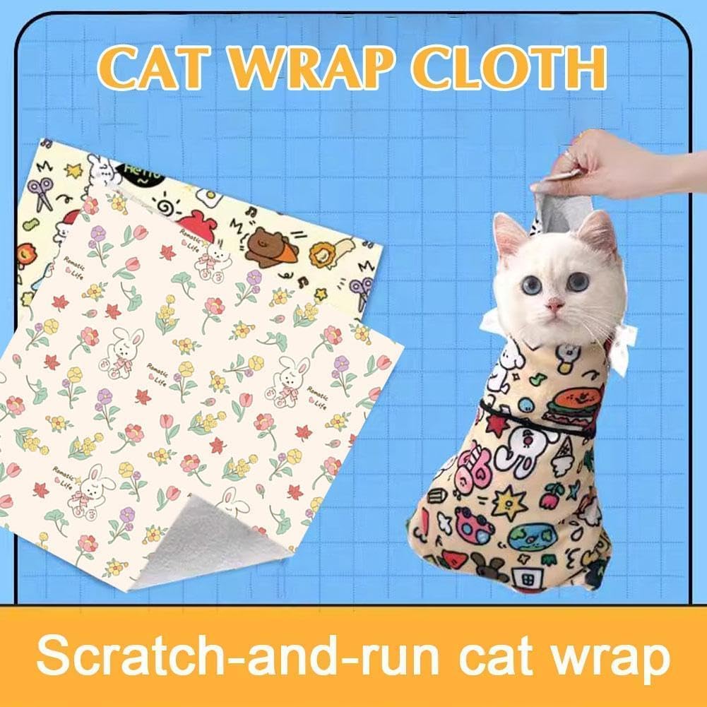 Cat Grooming Wrap for Nail Trimming – M & L, 10 Styles