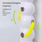 Automatic Wiggling Worm Cat Toy with Feather – 1 or 2 Set