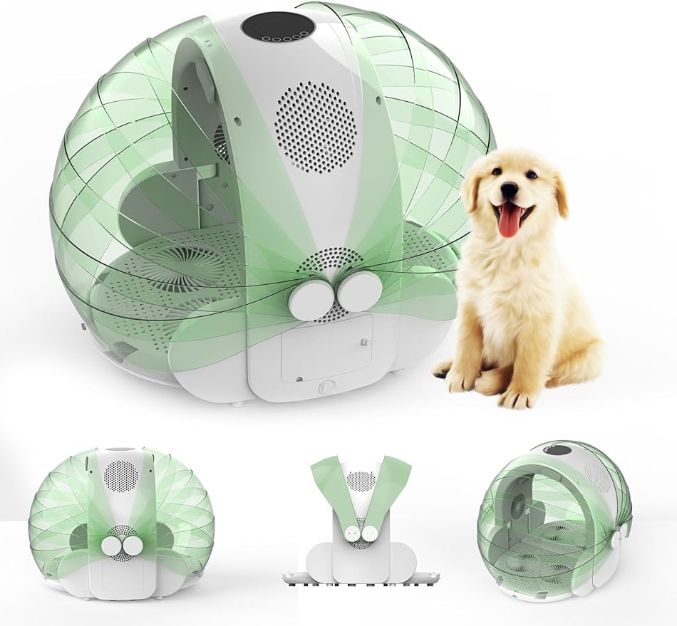 60L Automatic Pet Dryer Box with 8 Fans & 4 Speeds