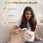 Rechargeable Cool-Mist Self-Cleaning Pet Brush – 2 Colors