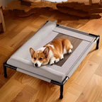 Elevated Mesh Dog Bed with Bolsters – 2 Colors, 2 Sizes