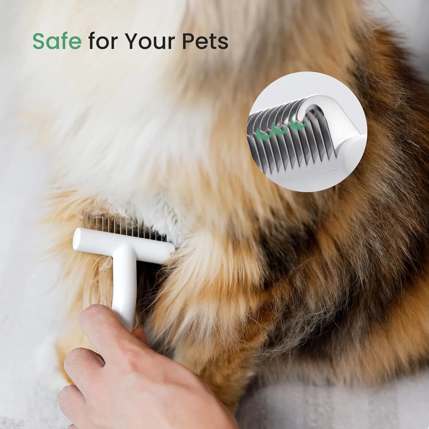 Dual-Sided Pet Dematting and Deshedding Rake – Single or 2-Piece Set