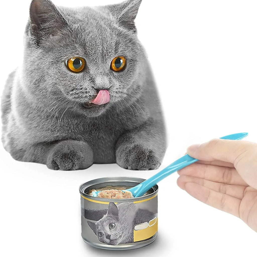 Angled Pet Food Can Spoon and Scraper