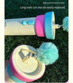 Electric Cat Teaser Launcher with Plush Ball Heads