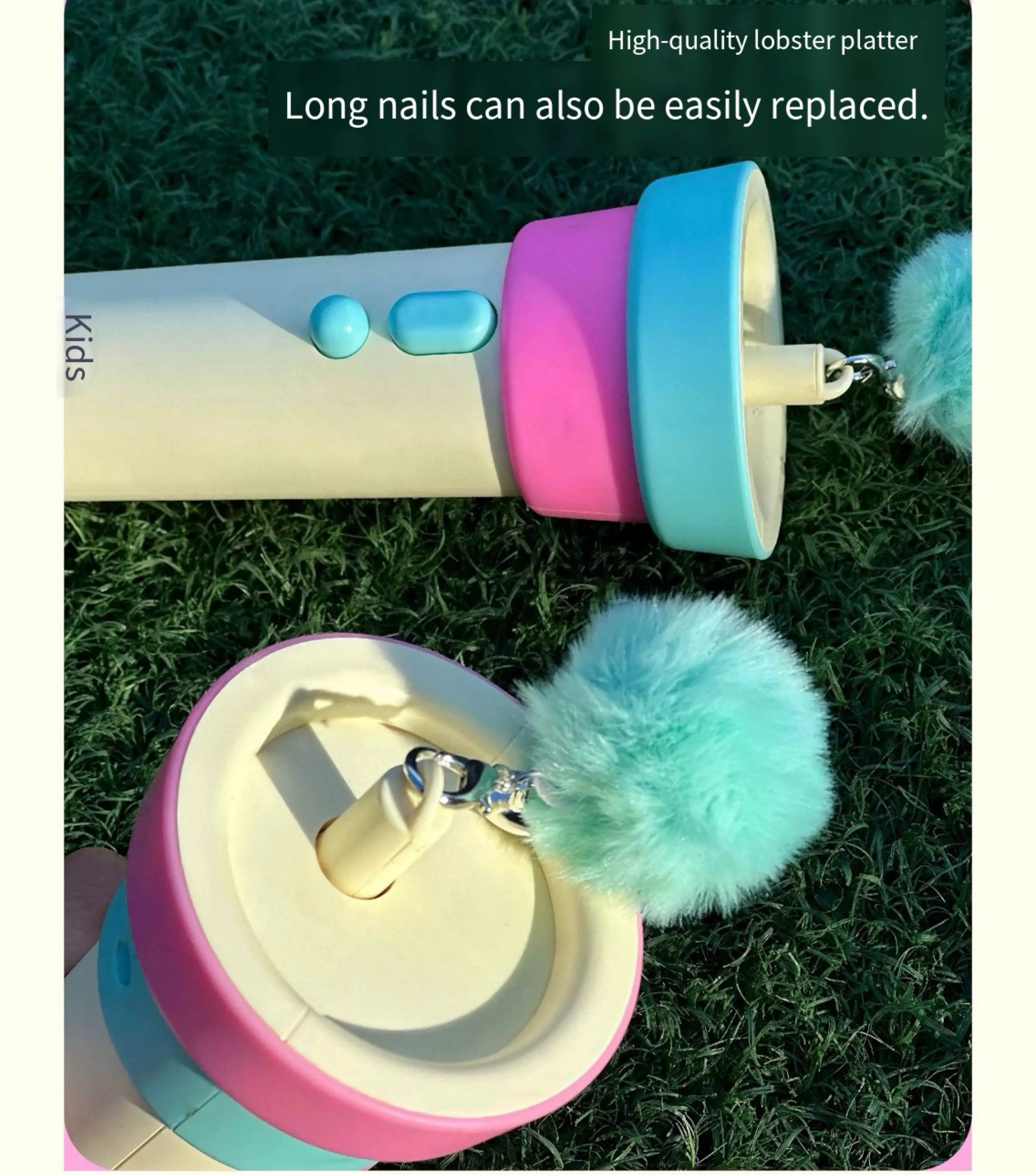 Electric Cat Teaser Launcher with Plush Ball Heads