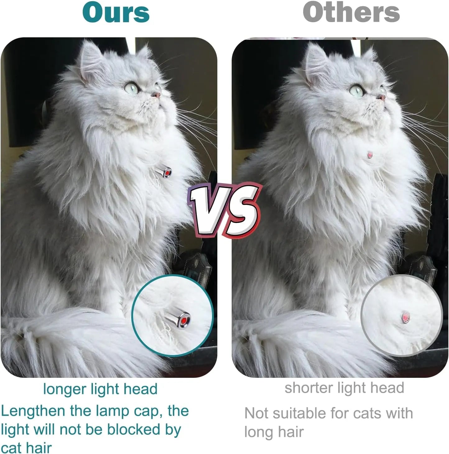 Automatic Hands-Free Cat Laser Collar Toy