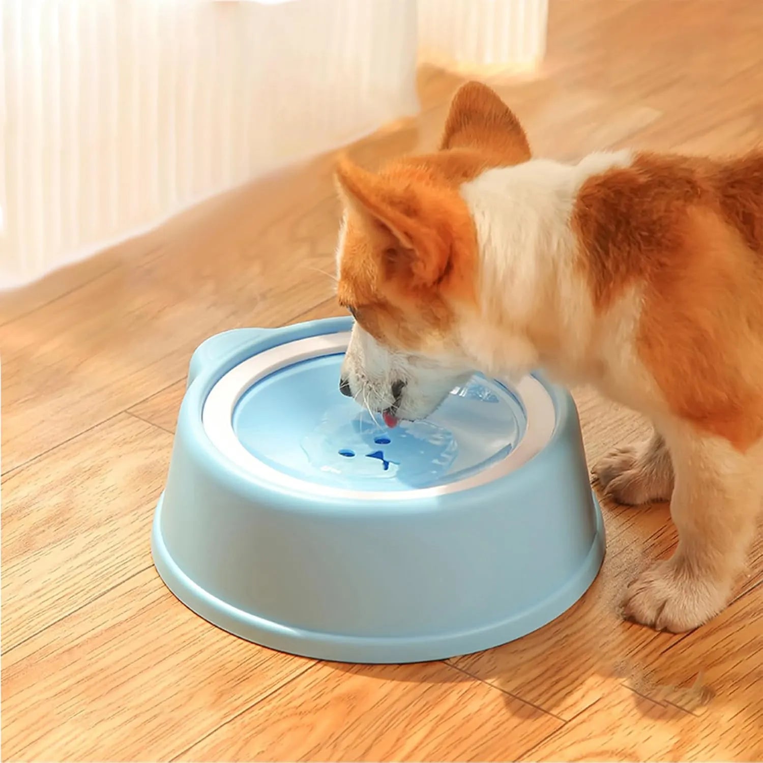 Reduced-Spill Pet Water Bowl – 4 Colors