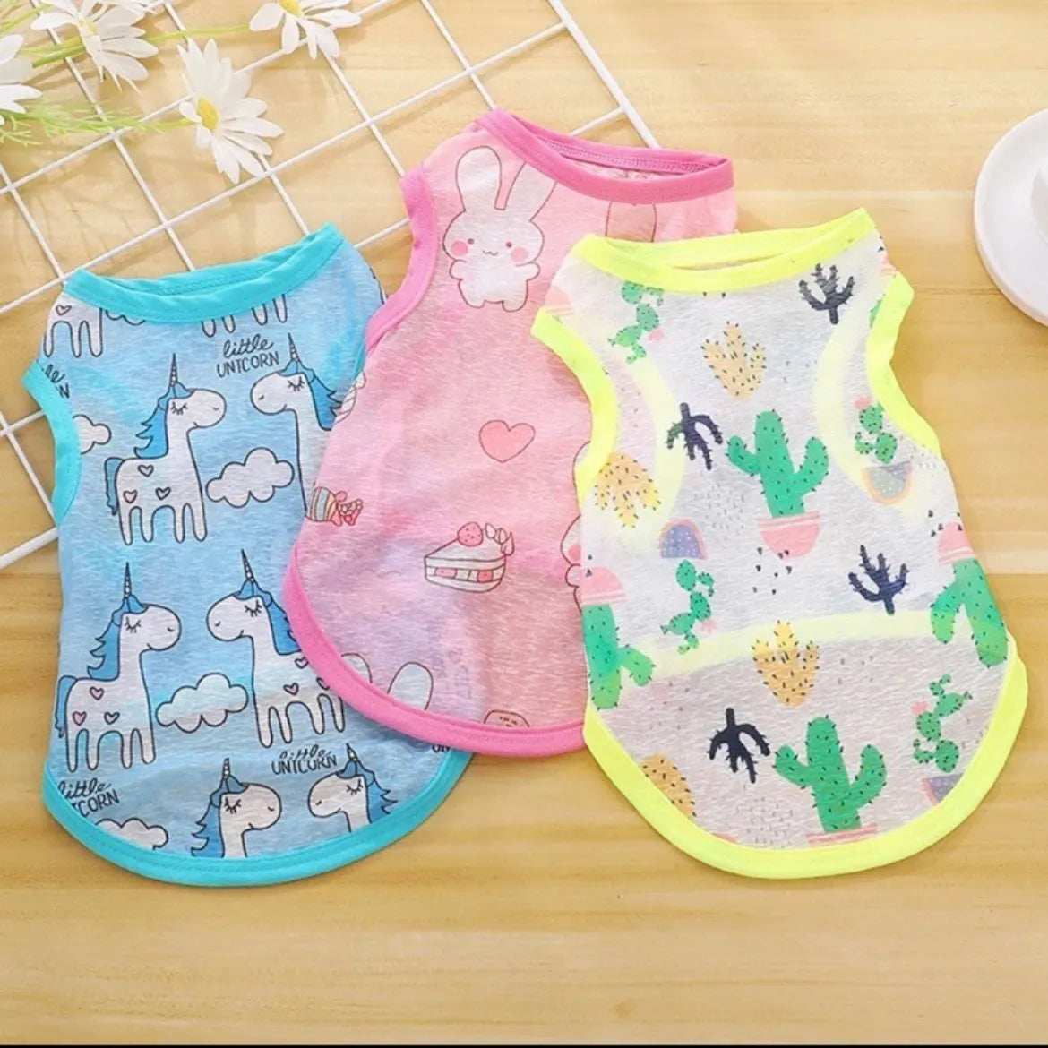 Lightweight Printed Cat Vest – XS to XL