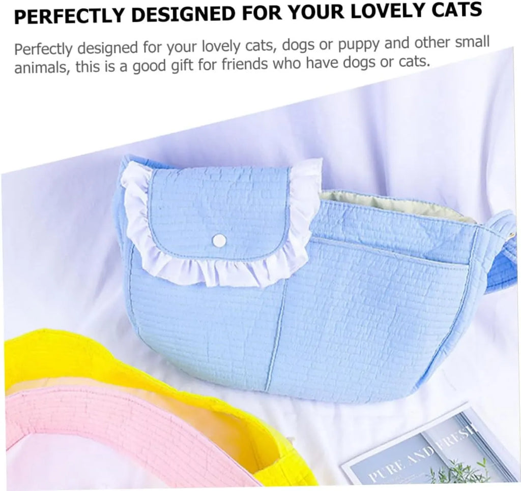 Quilted Pet Sling Carrier for Cats & Small Dogs – S to L